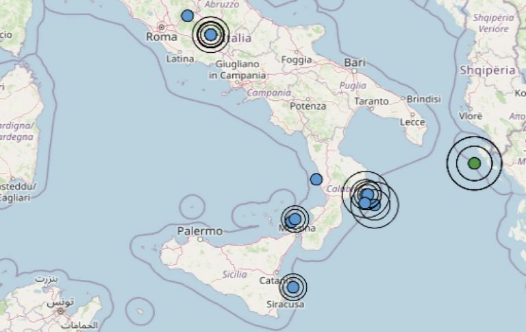 Terremoto di magnitudo 3.5 nel pomeriggio: epicentro della scossa nel Mar Ionio Settentrionale Terremoto di magnitudo 3.5 nel pomeriggio: epicentro della scossa nel Mar Ionio Settentrionale