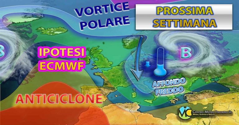 Meteo Italia – Qualche giorno di anticiclone in vista poi nuovo affondo freddo con maltempo sul Mediterraneo