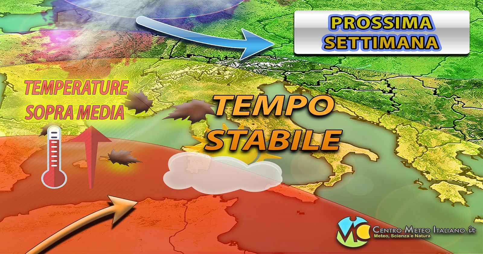 Alta pressione invadente ad inizio della prossima settimana