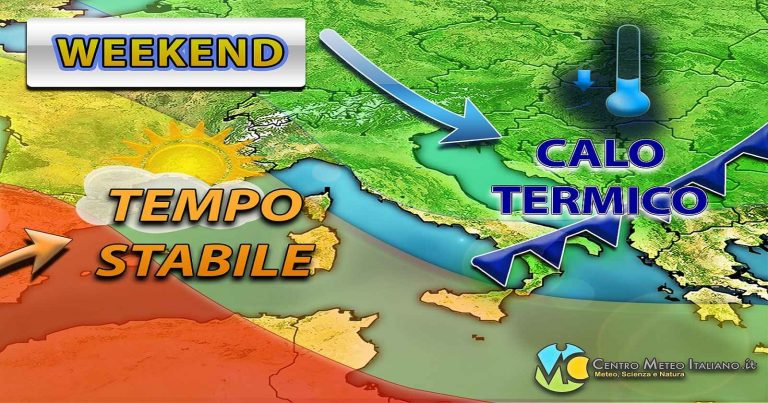 Meteo weekend – Tempo stabile e soleggiato salvo residui fenomeni sabato mattino e temperature altalenanti