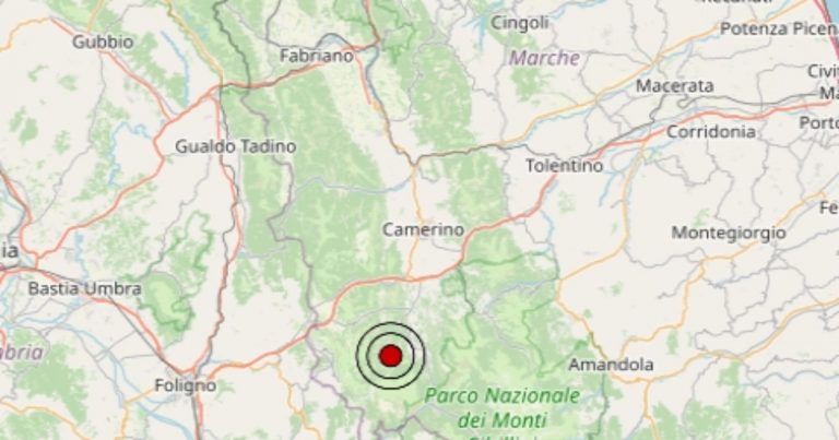 Nuova scossa di terremoto avvertita nelle Marche: epicentro e dati ufficiali INGV