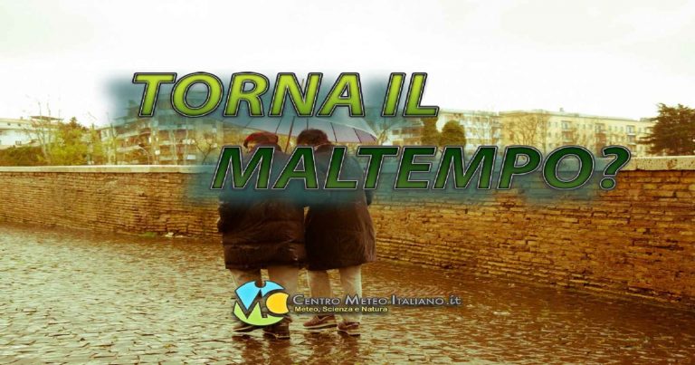 Meteo Italia – maltempo in arrivo per la prossima settimana con piogge e temporali diffusi, ecco la tendenza