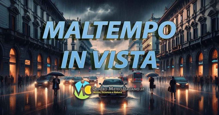 Meteo – Prossima settimana possibile fase perturbata in Italia con acquazzoni e temporali su molte regioni