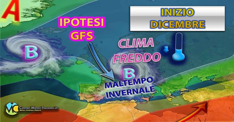 Meteo – Possibile intensa fase di maltempo entro il weekend con piogge, temporali e neve abbondante sulle Alpi