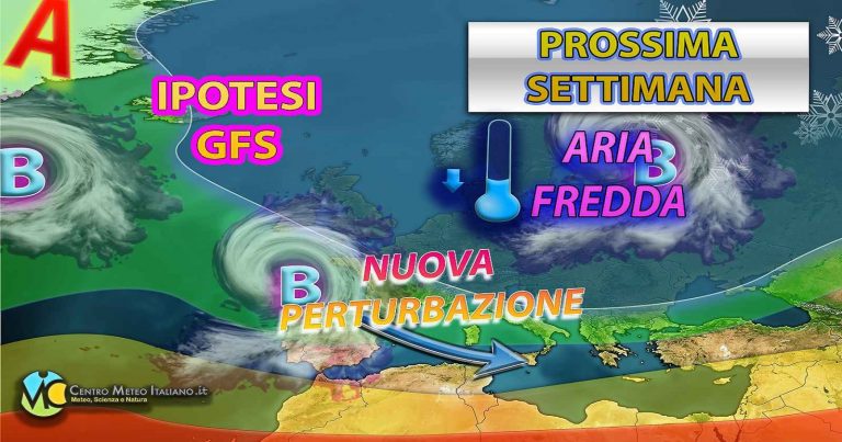 Meteo – Prossima settimana al via con invadenza anticiclonica, poi atteso nuovo peggioramento