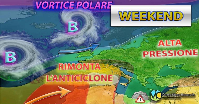 Meteo – Alta pressione in rimonta tra weekend ed inizio settimana, stabilità diffusa in Italia e con clima mite