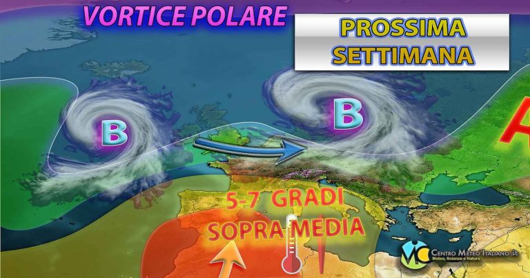 Meteo – Weekend conclude con il maltempo, nuova spinta dell’Anticiclone ad inizio settimana prossima: i dettagli