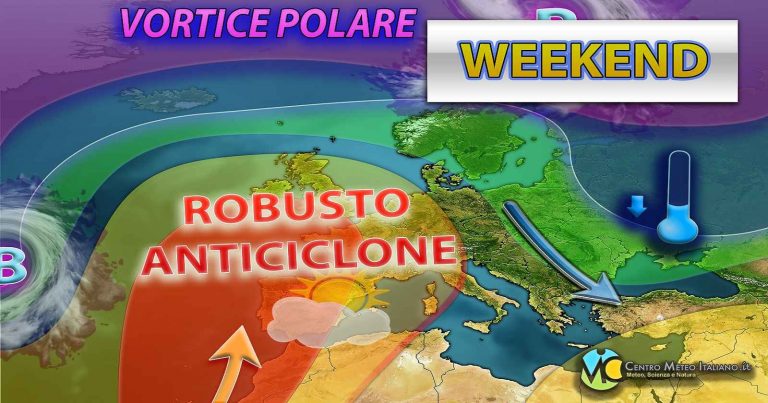 Meteo Weekend – Tempo in miglioramento ma con iniziali disturbi e neve anche a quote piuttosto basse