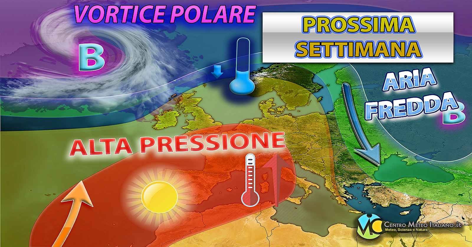 Prossima settimana che inizia con la pressione e clima mite