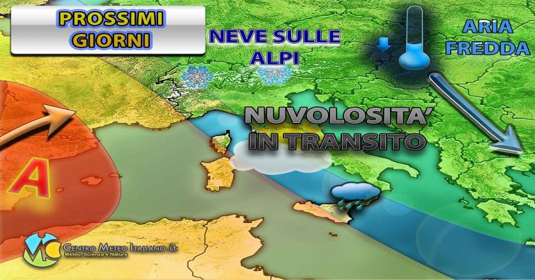 Meteo – Insidia maltempo in Italia a causa del passaggio di correnti più umide nel Mediterraneo, i dettagli