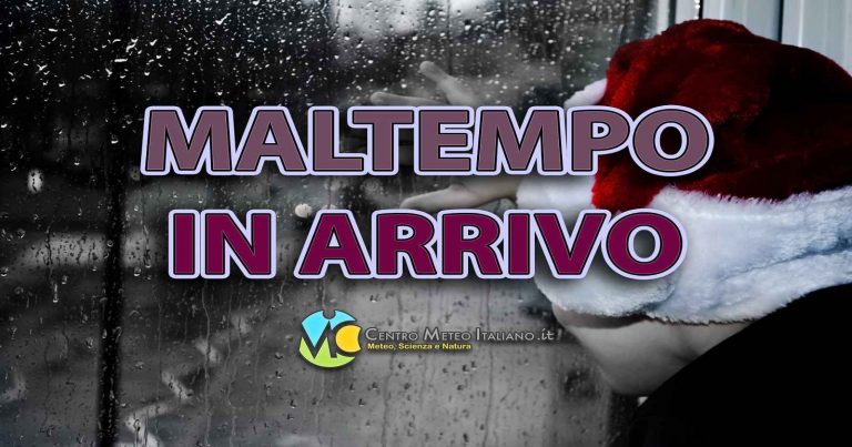 Meteo Italia – weekend dell’Epifania in compagnia del maltempo con piogge, temporali e anche neve sui rilievi
