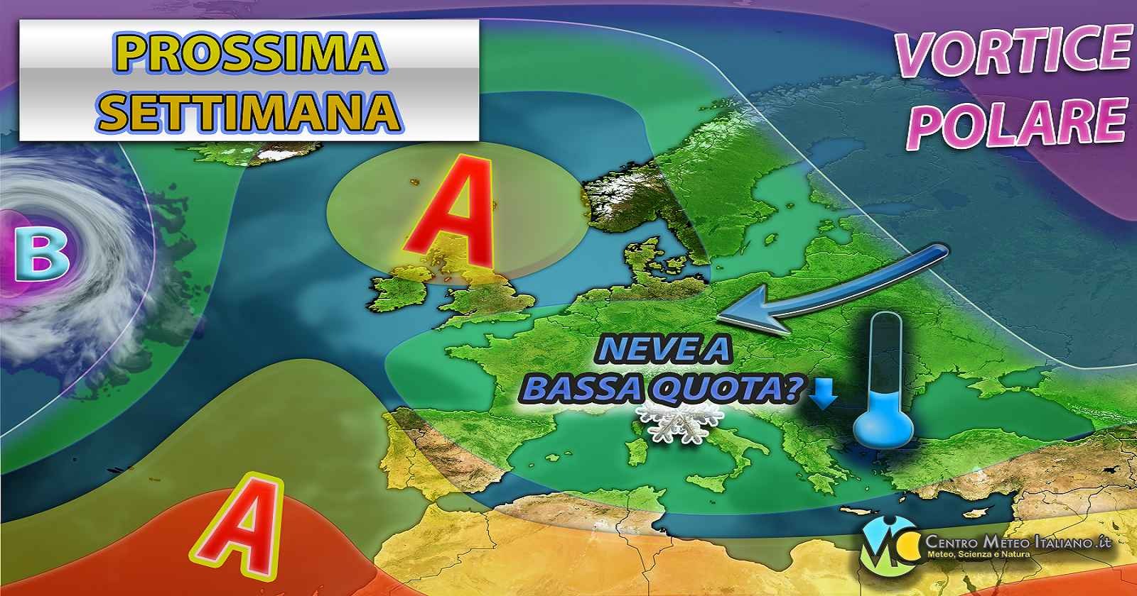 Clima più freddo per la prossima settimana in Italia