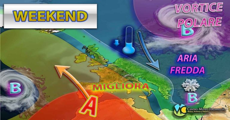 Meteo weekend – Tempo stabile in Italia grazie alla rimonta dell’anticiclone ma con clima piuttosto freddo