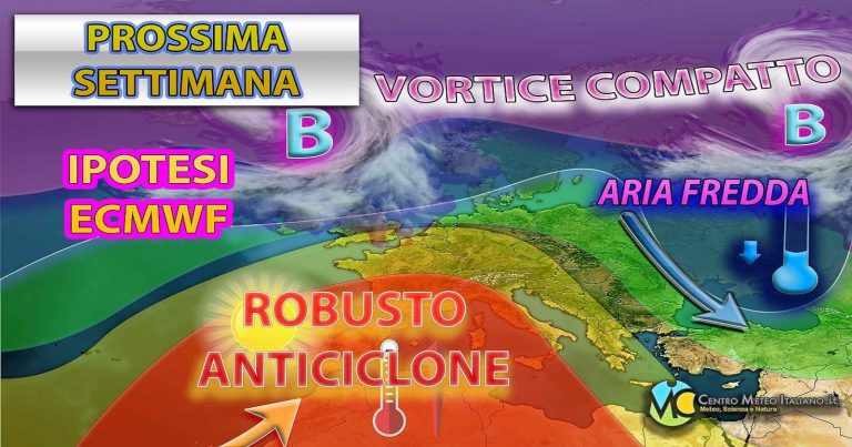 Meteo – Prossima settimana possibile espansione dell’anticiclone con stabilità e mitezza. Ecco la tendenza