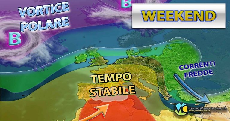 Meteo Weekend – Stabilità prevalente e temperature in aumento