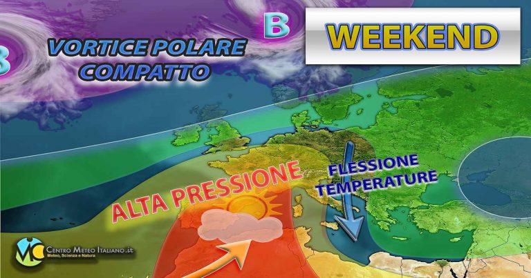 Meteo – Black-out dell’Inverno, nel Weekend si conferma stabilità con lieve calo termico: i dettagli