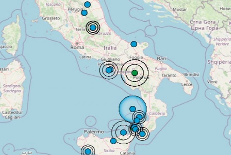 Terremoto intenso nettamente avvertito: epicentro in provincia di Salerno. I dati ufficiali INGV