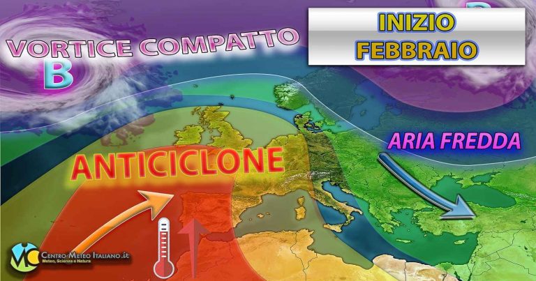 Meteo – Inverno ko, l’Anticiclone domina lo scenario anche ad inizio Febbraio, ecco i dettagli