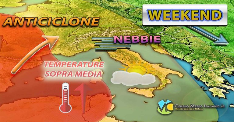 Meteo – Anticiclone traghetta l’Italia verso un Weekend di stabilità e bel tempo, con qualche nebbia: i dettagli