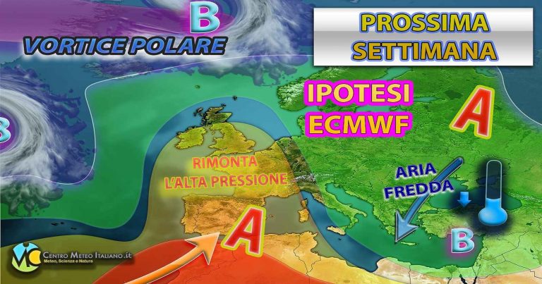 Meteo – Maltempo confermato per il weekend, ma a seguire torna l’alta pressione ed inverno di nuovo rimandato?