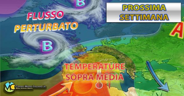 Meteo Italia - dopo il maltempo rimonta dell'anticiclone sul Mediterraneo