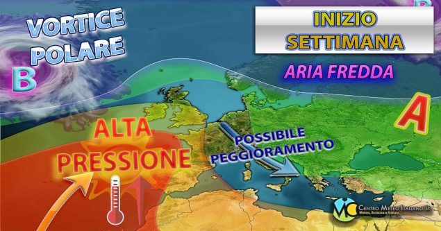 Meteo - Irruzione di maltempo in arrivo ad inizio settimana, con piogge e nevicate: i dettagli