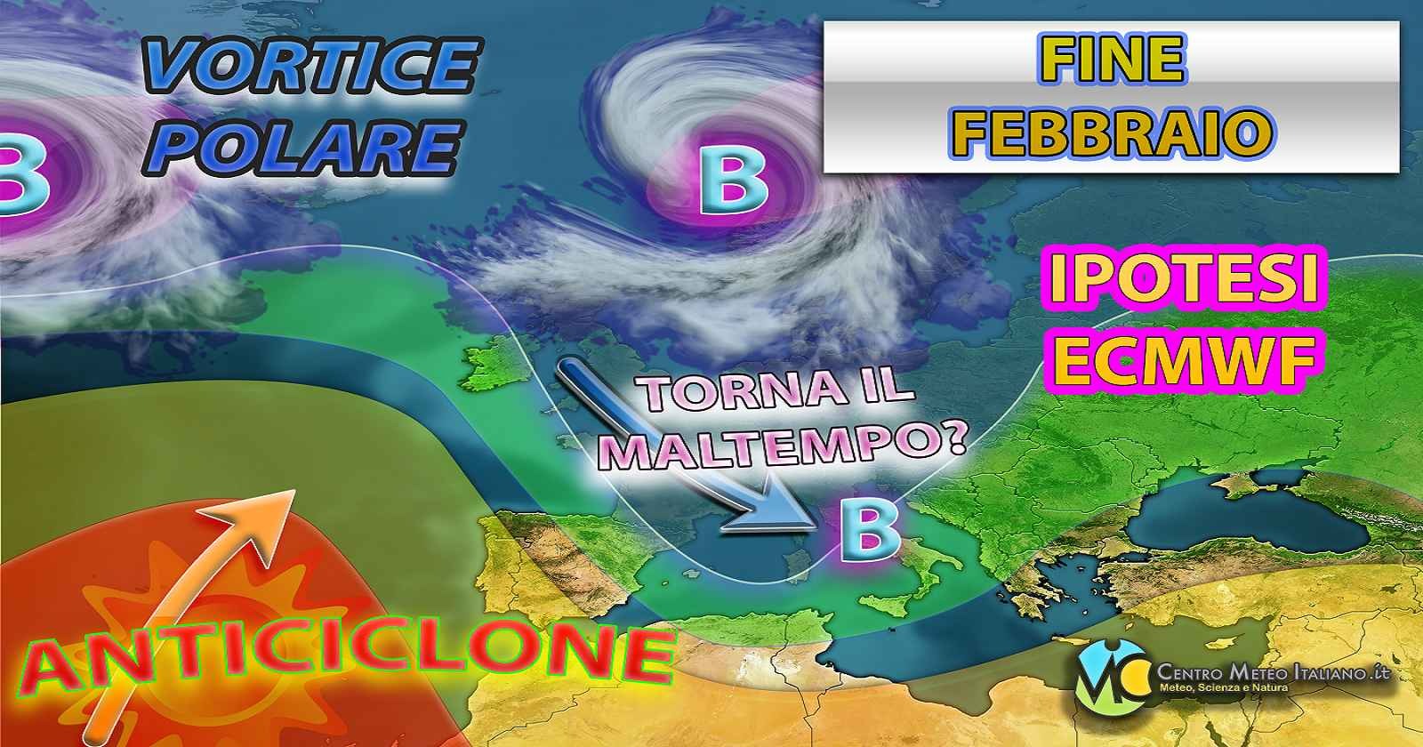 Peggioramento in arrivo per l'ultimo weekend di febbraio