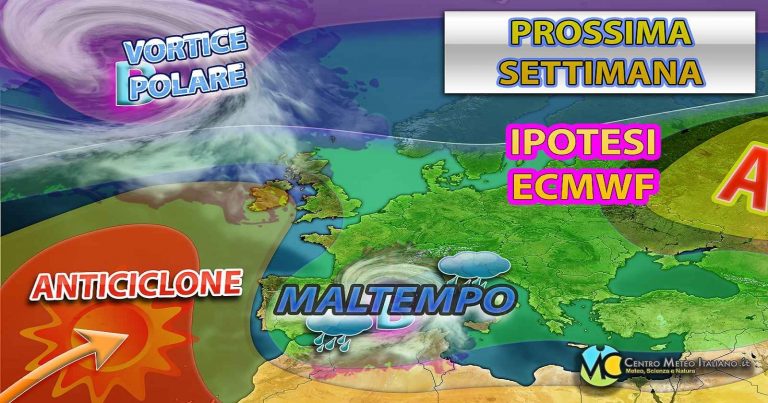 Meteo Italia – dopo il maltempo del weekend non si esclude una fase più mite sul Mediterraneo