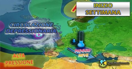 Meteo - Peggioramento invernale in arrivo, con possibili nubifragi, quota neve e temperature in calo: i dettagli