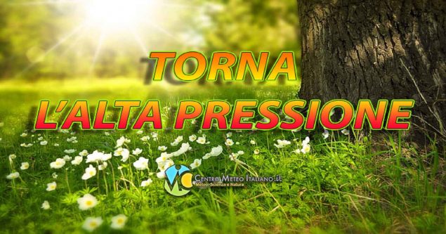 Meteo Italia - alta pressione in vista nei prossimi giorni