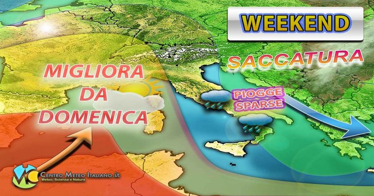 Meteo – Blanda saccatura in transito ad inizio weekend porta piogge e temporali soprattutto su queste regioni