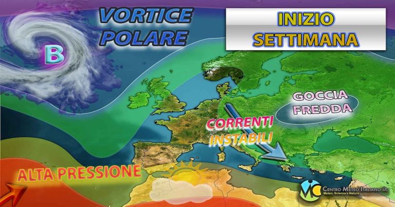 Meteo – Anticiclone prende campo sul Mediterraneo, ma incalzano correnti più fresche: i dettagli