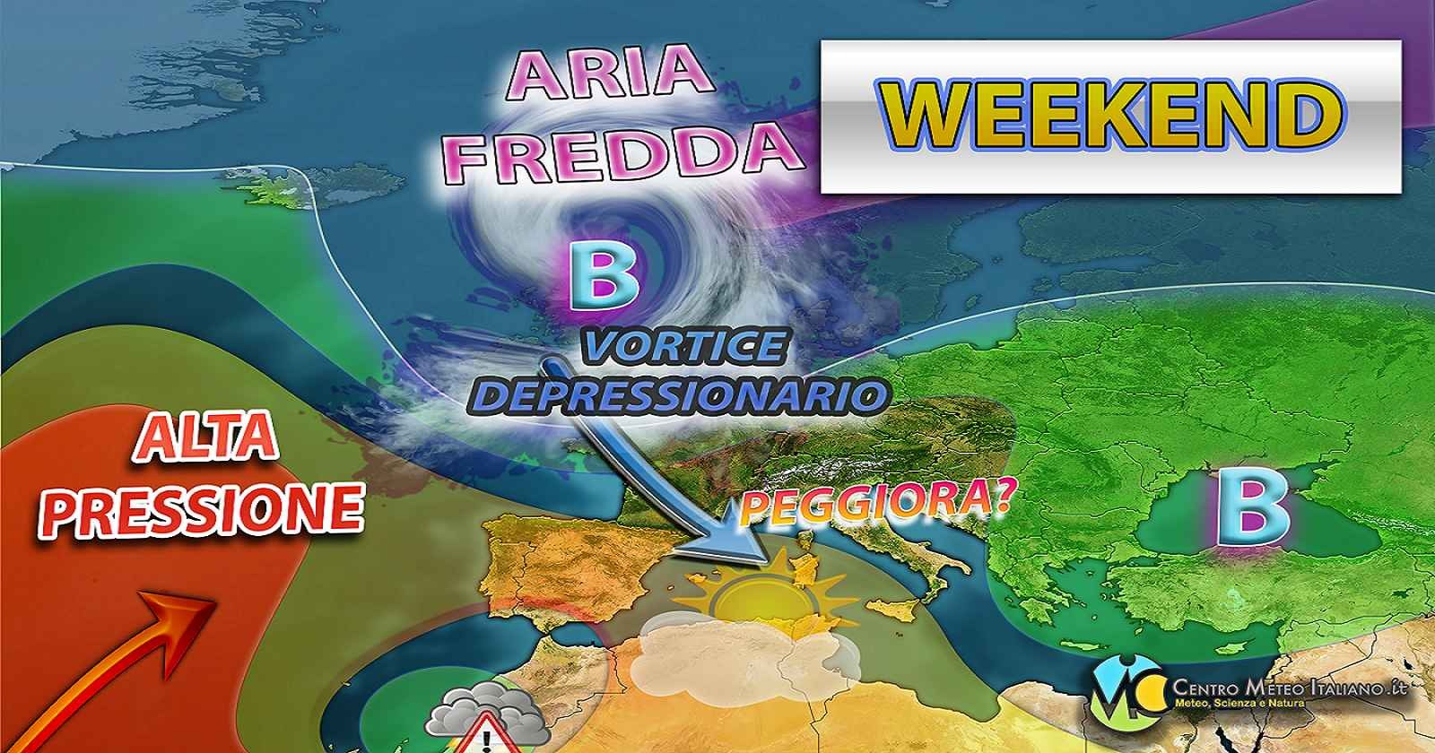 Meteo - Variabilità caratterizza l'Italia, con un peggioramento in arrivo nel Weekend: i dettagli