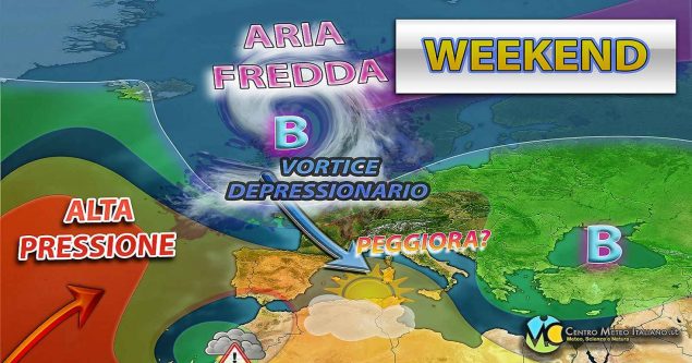 Meteo - Nuovo peggioramento in arrivo nel Weekend, con piogge e possibili temporali anche intensi: i dettagli