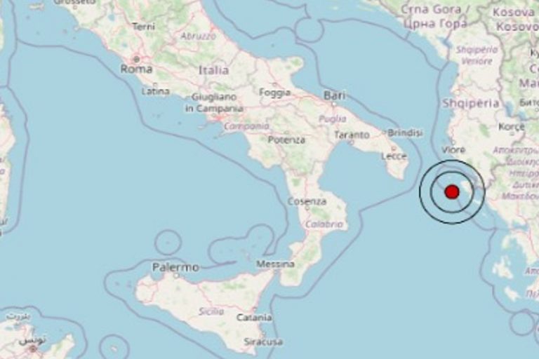 Terremoto intenso di magnitudo 3.8 registrato nel Mar Ionio Settentrionale: i dati ufficiali Ingv