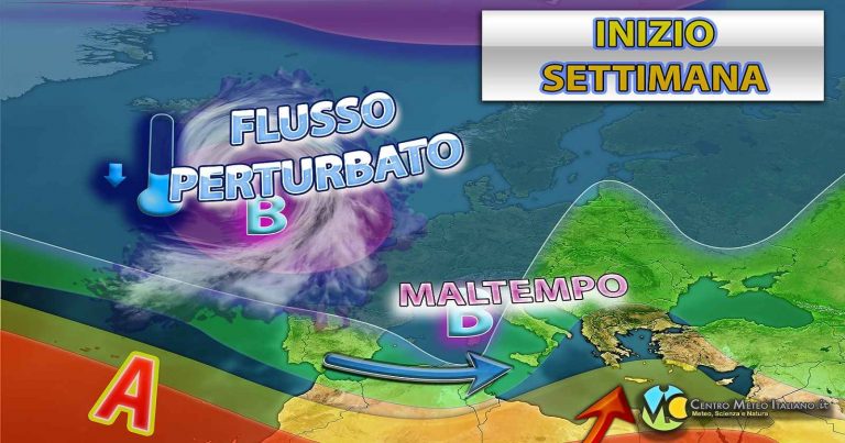 Meteo Italia – maltempo a più riprese in arrivo a partire dal weekend, maggiore incertezza per Pasqua