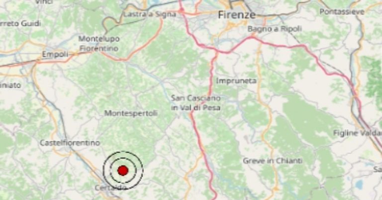 Scossa di terremoto di magnitudo 3.0 avvertita oggi in Toscana, martedì 26 marzo 2024: epicentro vicino Firenze – Dati Ingv