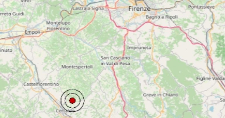 Scossa di terremoto di magnitudo 3.0 avvertita oggi in Toscana, martedì 26 marzo 2024: epicentro vicino Firenze – Dati Ingv Scossa di terremoto di magnitudo 3.0 avvertita oggi in Toscana, martedì 26 marzo 2024: epicentro vicino Firenze – Dati Ingv