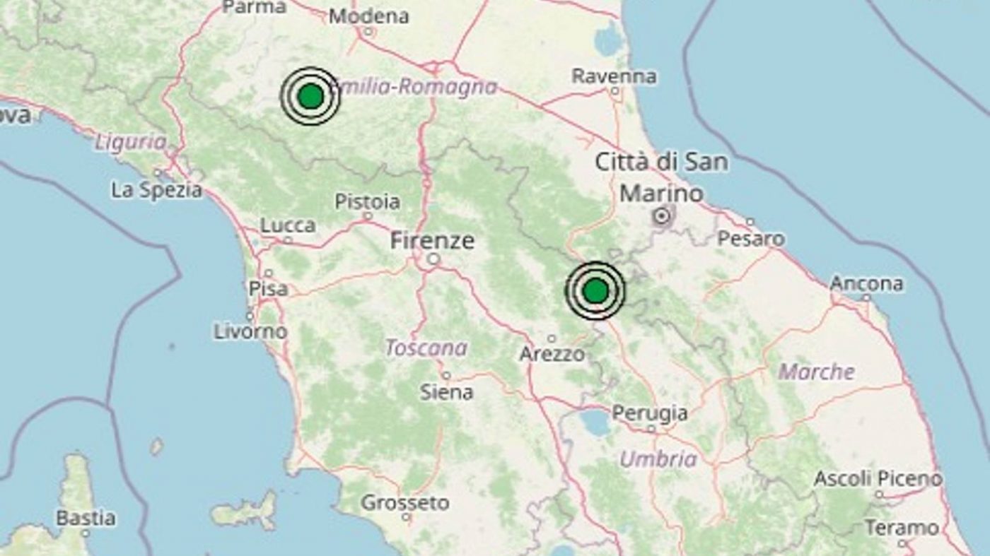 Terremoto sciame sismico in corso in Toscana epicentro delle