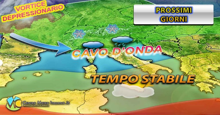 Meteo – Rapido passaggio instabile con precipitazioni al nord Italia, i dettagli