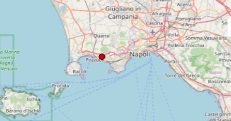 Nuova scossa di terremoto registrata ai Campi Flegrei: epicentro e ipocentro. Prosegue lo sciame sismico