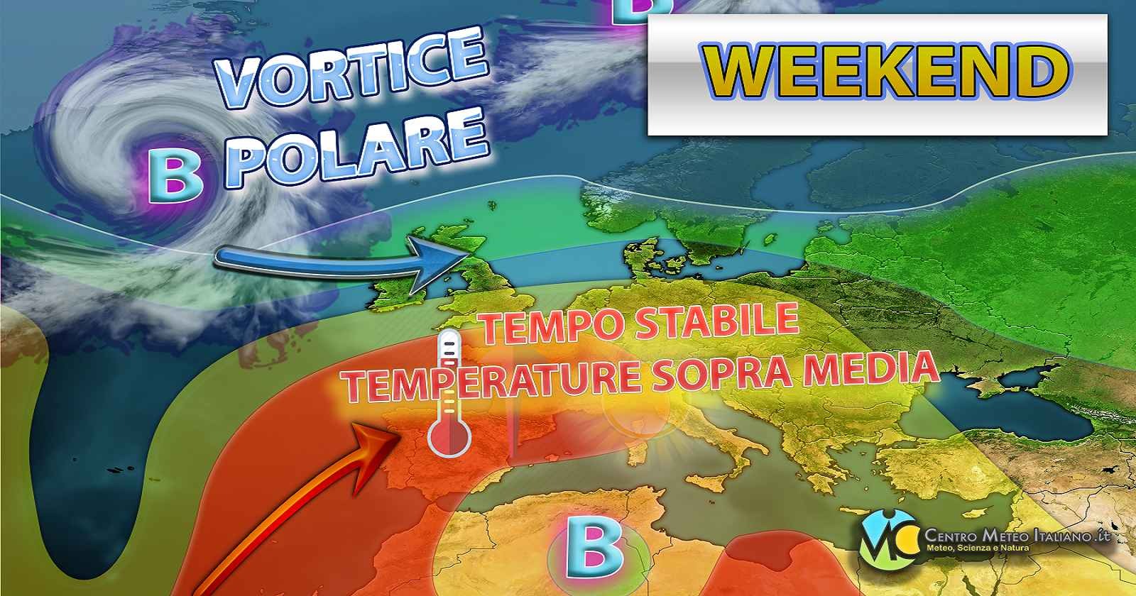 Sole e temperature sopra media in vista del weekend