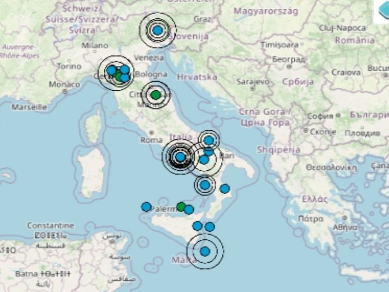 Terremoto, scosse avvertite oggi in Italia sia al Nord che al Centro: epicentro, ipocentro e dati Ingv
