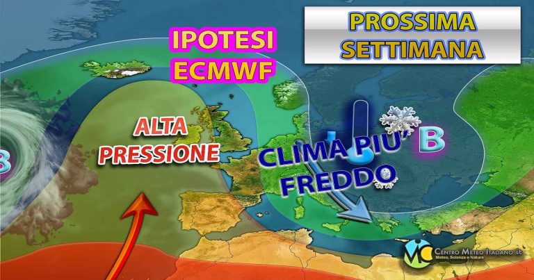 Meteo – Irruzione fredda in Europa la prossima settimana, atteso un crollo delle temperature anche in Italia; i dettagli