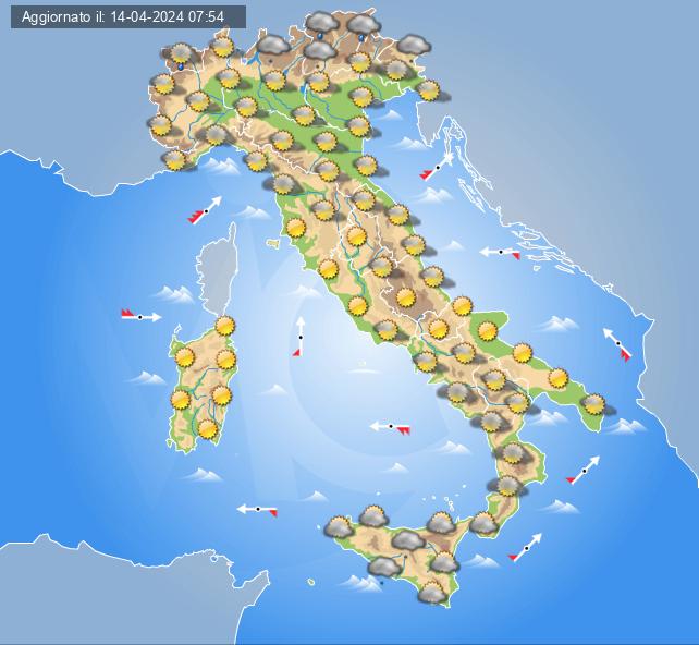 Meteo domani 15 aprile: tempo ancora stabile in Italia ma con nuvolosità in arrivo su alcune regioni