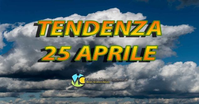 Meteo Italia - tempo instabile fino alla Festa della Liberazione