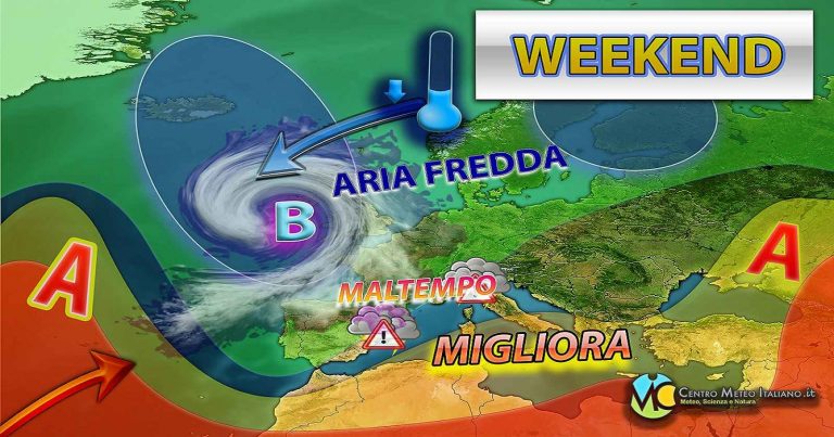 Meteo – Braccio di ferro tra l’Anticiclone e il flusso perturbato, rischio nubifragi e caldo estivo nel Weekend