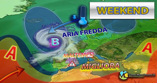 Meteo - Caos totale nel Weekend, Italia tra il rischio nubifragi e un aumento sensibile delle temperature: i dettagli