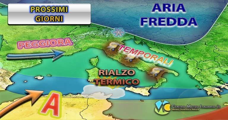 Meteo – L’Anticiclone torna in forcing nel Weekend, ma attenzione sempre al maltempo con rischio nubifragi