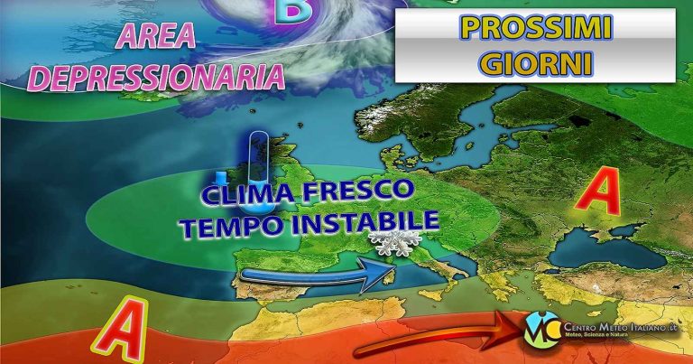 Meteo – Maltempo torna a colpire l’Italia questa settimana, con temporali e calo termico: i dettagli